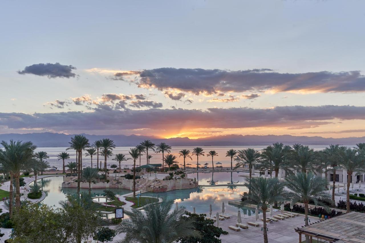 Mosaique Beach Resort Taba Heights Exterior photo Sunset over the Dead Sea